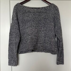PINK Victoria's Secret Charcoal Knit Sweater